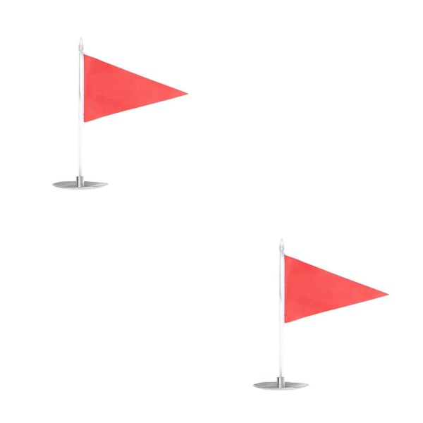 1/2/3/5 Miniature För Golf Flagstick Training Accessory Red Hole cup plate + small flag 2PCS