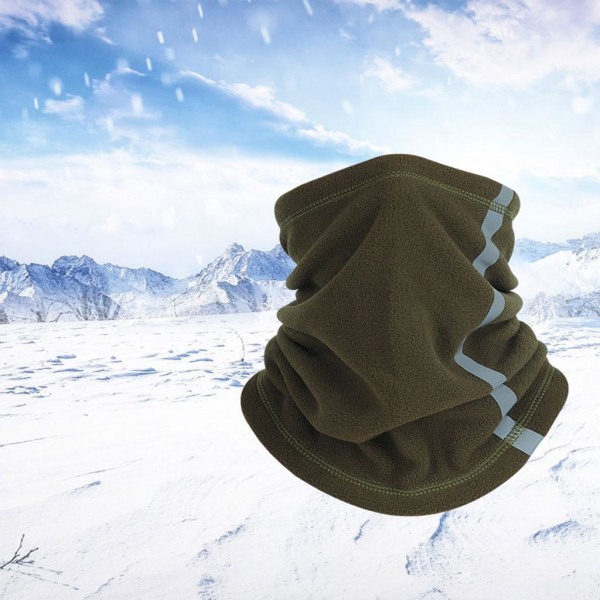 1/2/3 halsdamask Andas vindtät fiskescarf Army Green 25x30cm 1Set