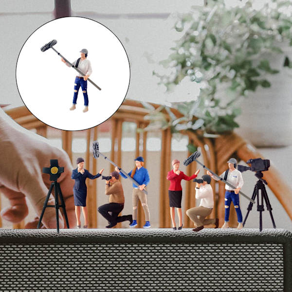 1/2/3/5 1:64 Handmålad modell Människor Figur Diorama Scenery Assistant White height 2.8-3cm 1Set