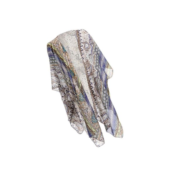 Dam Beach Cover Ups Kimono Cardigan Lätt baddräktsomslag Blue