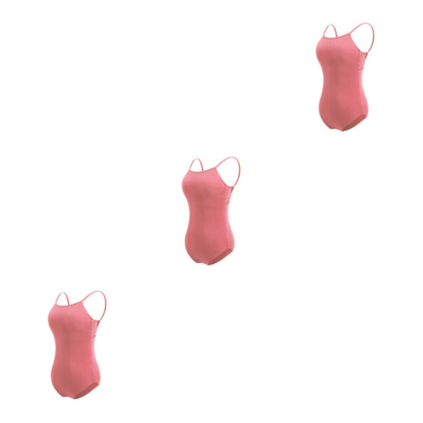 1/2/3 Dance Body Balett Leotard Dansoutfit Andas Rose Brown L 3PCS