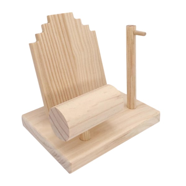 Träsmycke Display Stand Hållare för halsband Counter