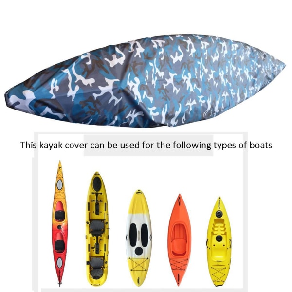 Regndammtålig solskyddande kajakkanot cover Marine Camouflage 3.1 - 3.5m