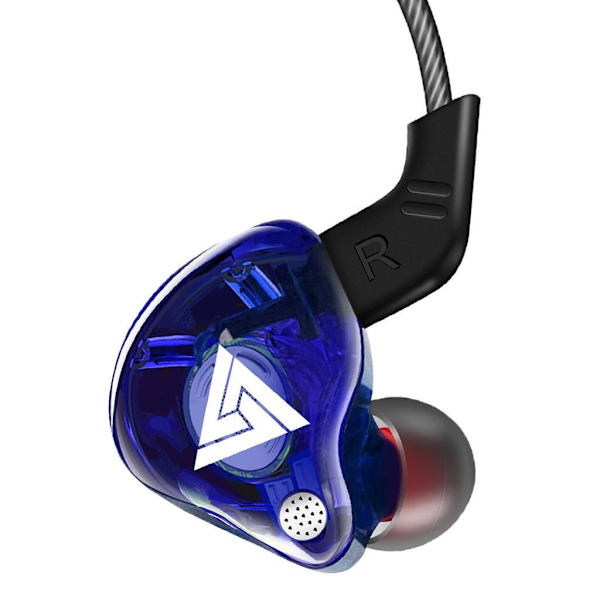 1/2/3/5 För QKZ AK6 In Ear 3,5 mm sporthörlurar med mikrofon Blue 1.2m 1Set