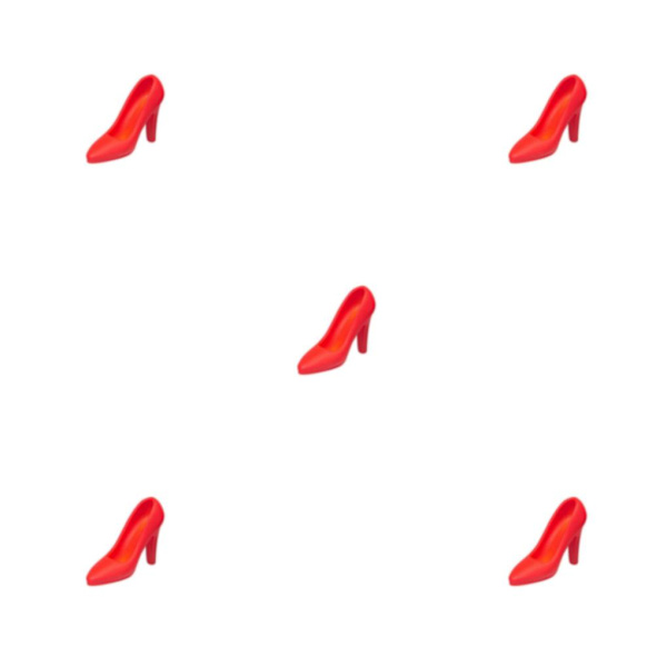 1/2/3/5 1:12 Kvinnliga högklackade skor för kvinnlig action Red 2cm 5PCS