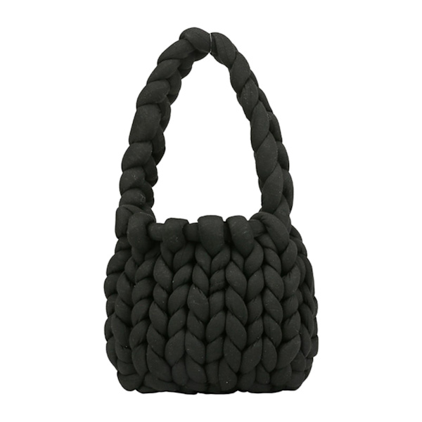 Chunky garn hushållshållfast för filt DIY Tote Making black 22 x 5 x 20cm
