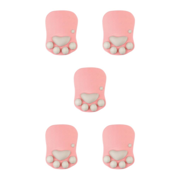1/2/3/5 Cat Paw musmatta Unik med söt och stilig look DS-015 pink gray 5Set