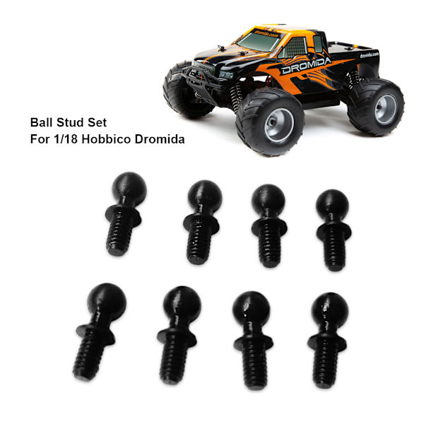 1/3/5 8 st metallkulhuvudsskruvar för 1/18 Hobbico Dromida 1Set