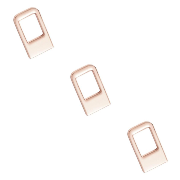 1/2/3 bilsäkerhetsspänne, metallinsatskort för Byd Atto 3 Gold 1.9x3.4x0.3cm 3Set