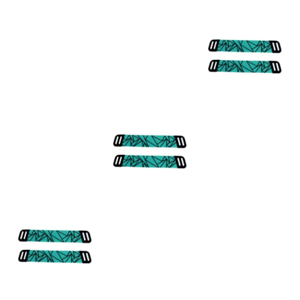 1/2/3/5 Öronkuddar Kudde Hörselskydd Andas Gamer Rhombus Green Shock-cushion Beam 3PCS