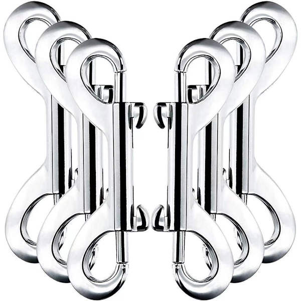 1/3/5 Silver Extended Traction Zinklegering Dubbelhuvud Krok För 1 Pc