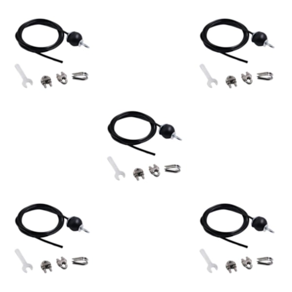 1/3/5 Fitness DIY Trissa Kabelmaskin System Biceps Styrka Adjustable 3m 5PCS