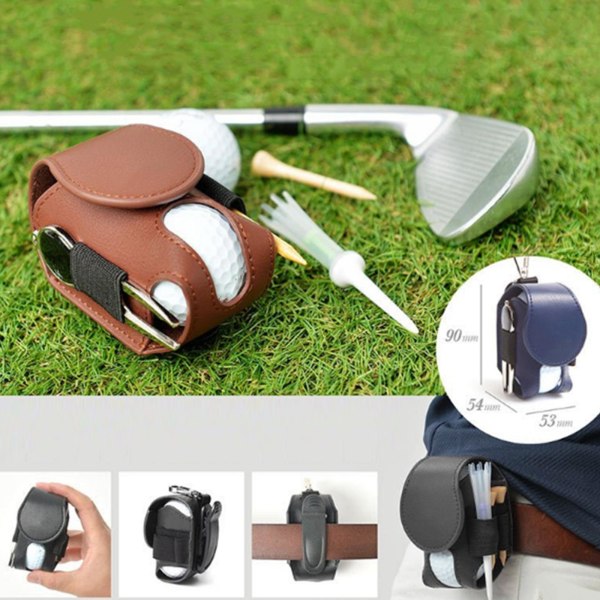 1/2/3/5 För Golfboll Bärväska Liten Bärbar Vattentät För Upgrade Brown 1Set