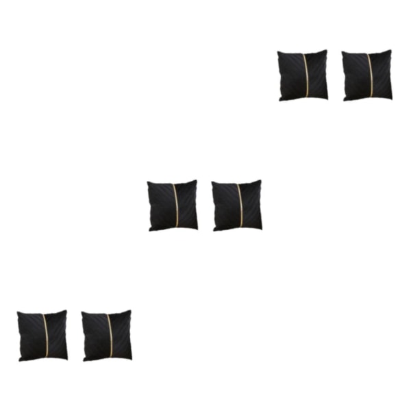 1/2/3 2st Polyester Soffa Heminredning Sammet Cover Med black 3PCS