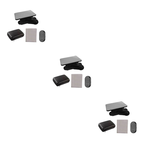 1/2/3/5 Telefon Spegel Reflektion Clip Bred Applicering Lätt att black remote control 3PCS
