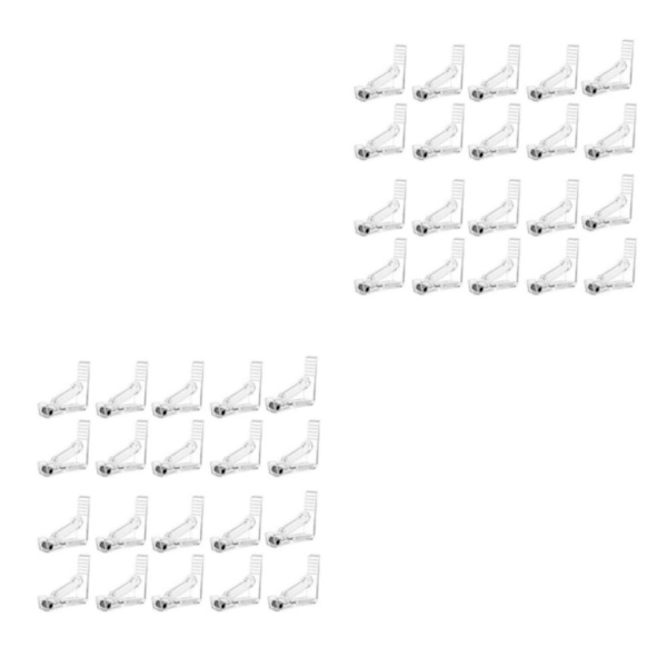 1/2/3/5 Håll hårt duk Justerbar tygklämma för Transparent 20PCS 2Set