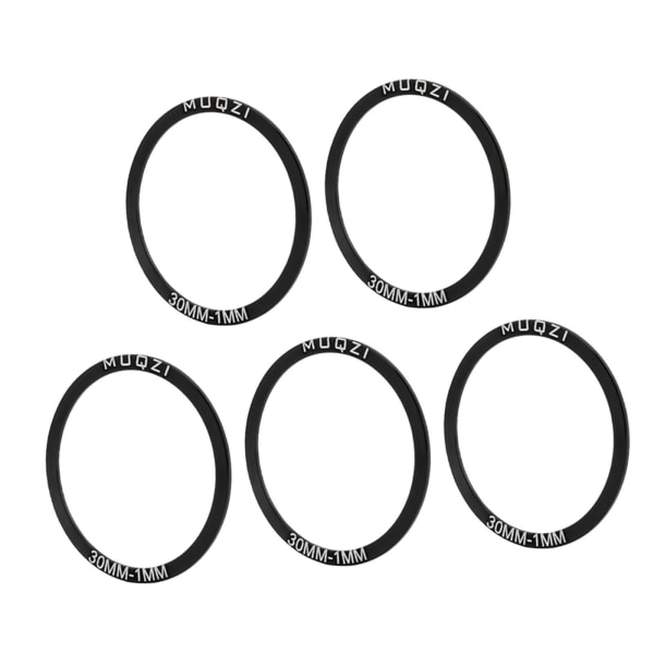 1/2/3/5 5x Cykel Bottenfäste Packning Bricka BB Spacer Reparation Black 30MM T1MM 1Set