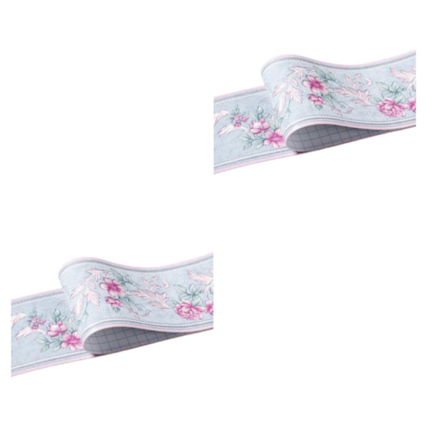 1/2/3/5 Retro Fashion PVC vattentät midjelinje för robust vägg blue garden 2Set