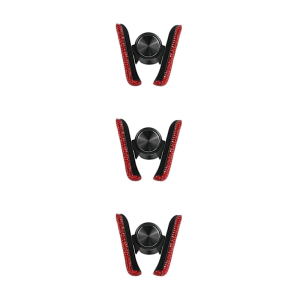 1/2/3/5 Biltelefonhållare Bilinredningstillbehör klämma Bling för Red 3.35 Inchx3.35 Inch 3Set
