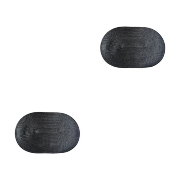 1/2/3 vattentät set för matbord och dekoration black 2Set