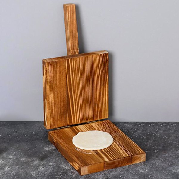 1/2 För Degpressverktyg Gadget Bakning Pizza Bakverk Brown square 1Set