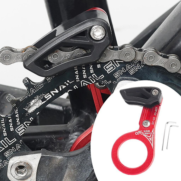 1/2/3 Universal Kedjeguide i aluminiumlegering för MTB-cykel Axis red 1 Pc