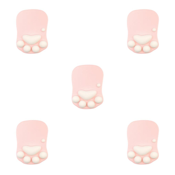 1/2/3/5 Cat Paw musmatta Unik med söt och stilig look DS-002 pink 5Set
