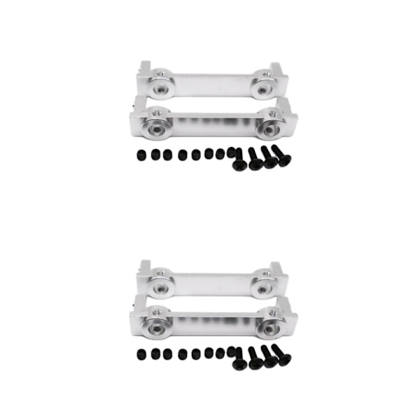 1/2/3/5 och utsökt utförande bakre stötfångare för ECX 1/12 Rc silver 2Set