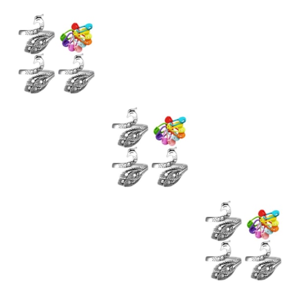 1/2/3/5 Virkad Ring Kit Peacock Justerbar stickslinga m/ 3Set