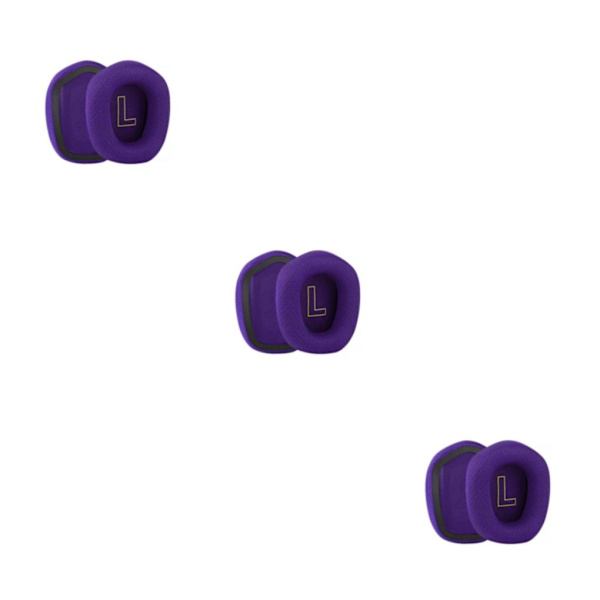 1/2/3/5 Öronkuddar Kudde Hörselskydd Andas Gamer Purple Ear Pads 3PCS