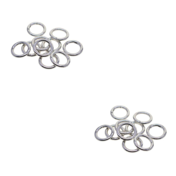 1/2/3/5 10 st runda fjäderkrokar karbinnyckelnyckel platinum 28mm 2Set