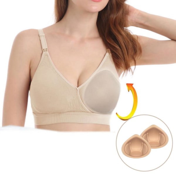 1/2/5 1 par BH Insert Pads Enhancer Avtagbar Andas Beige XL 1Set