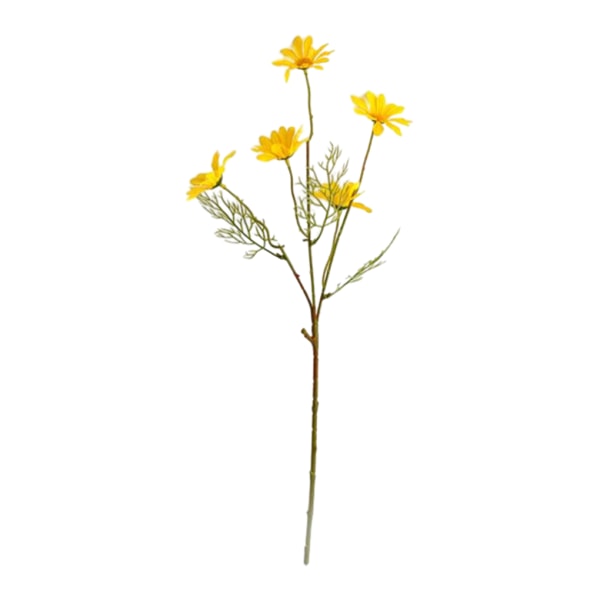 10x konstgjord tusensköna blomma Lågt underhåll inomhus eller utomhus yellow