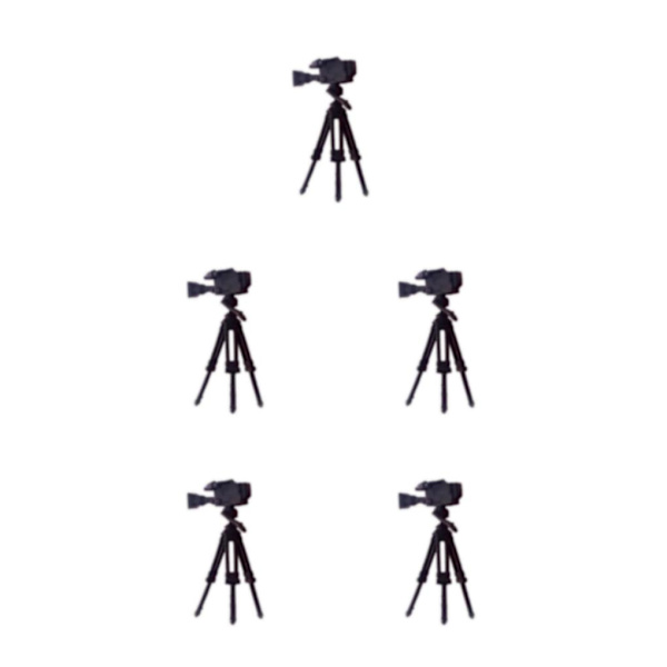 1/2/3/5 1:64 Handmålad modell Människor Figur Diorama Scenery Tripod Camera height 2.8-3cm 5Set