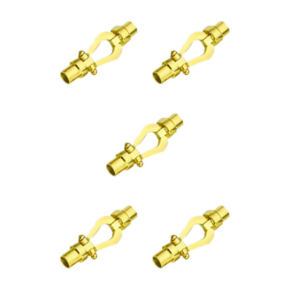 1/3/5 armbandsanslutningsspänne för utbyte av DIY-bearbetning Gold Inner hole 0.52cm 5Set
