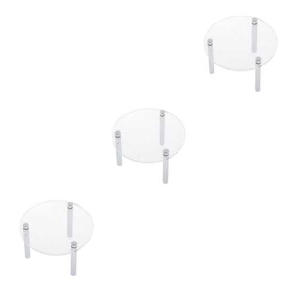 1/2/3/5 Clear Acrylic Toy Display Show Stand Hylla 7.5cm 3Set