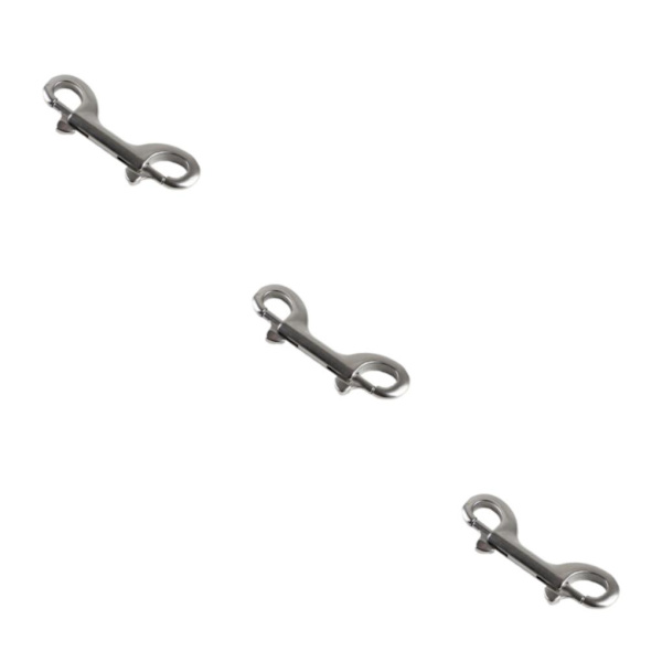 1/3/5 Silver Extended Traction Zinklegering Dubbelhuvud Krok För 3PCS