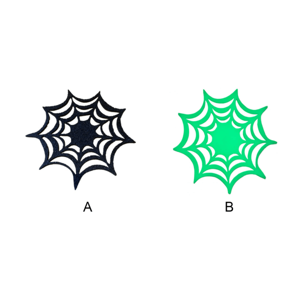 1/2/5 5 stycken Halloween Spider Web bordstabletter - Varmtålig och Black 5PCS