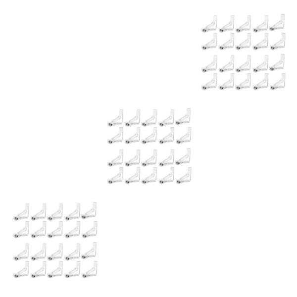 1/2/3/5 Håll hårt duk Justerbar tygklämma för Transparent 20PCS 3Set