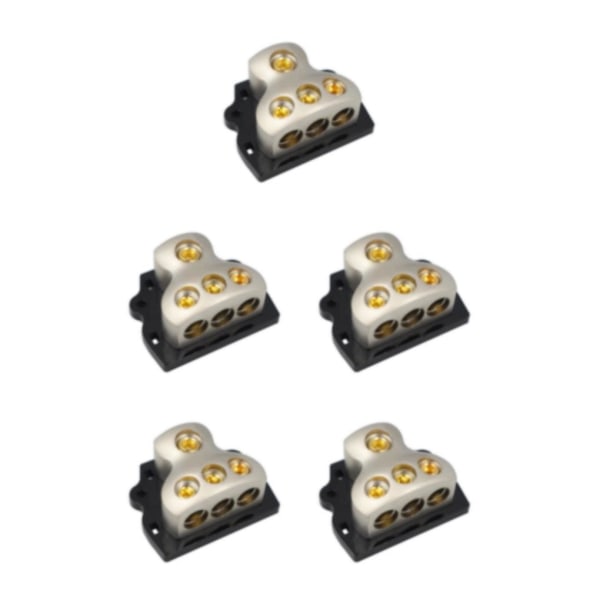 1/3/5 Amp Power Jordfördelare Anslutningsblock 3x 4 Gauge 5Set