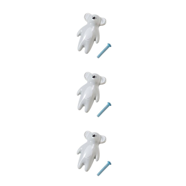 1/2/3/5 Kompakta och lätta knoppar för byrålådor Enkelt koala 3Set