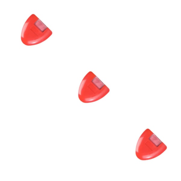 1/2/3/5 triangulärt kritahjul Kompakt Bärbar Hållbar Red 6x6cm 3Set