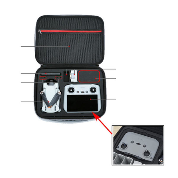 Mini3 Pro Bag Portabel Vattentät Box Handväska för För DJI Mini