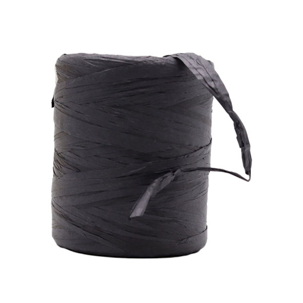 1/2/3/5 Bred applikation Vackra DIY-projekt med Raffia-garn black 1Set