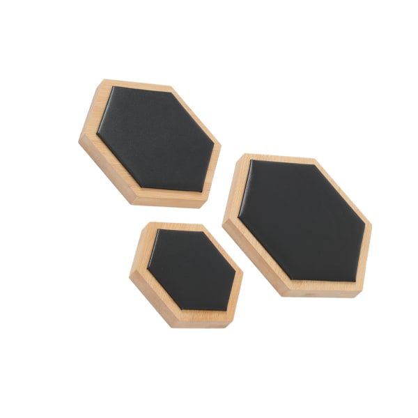 1/2/3 3pack/lot Utsökt Craft Hexagon Armband Display bricka Black 1Set