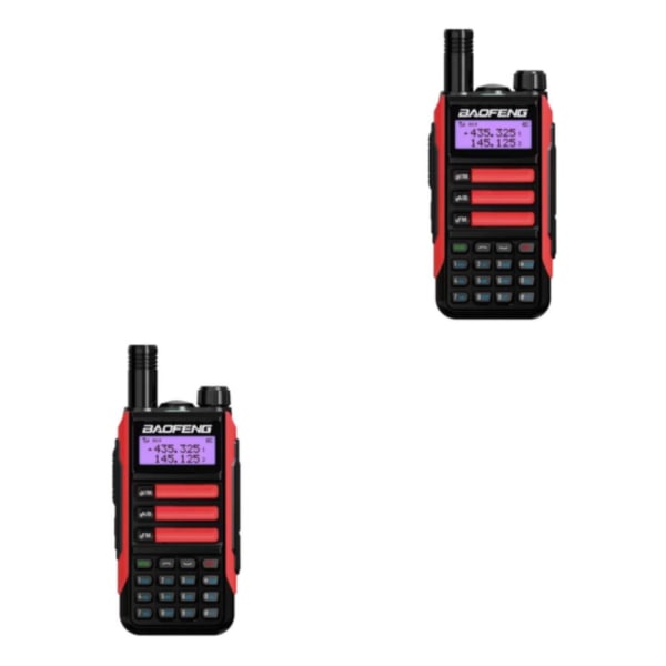 1/2 -16 Way Radio Radio Walkie Vattentät Tvåvägs Tvåvägsradio Red 2Set