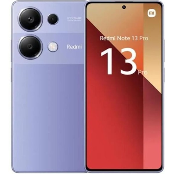 Redmi Note 13 Pro 4G-älypuhelin 8 Gt RAM 256 Gt ROM - violetti