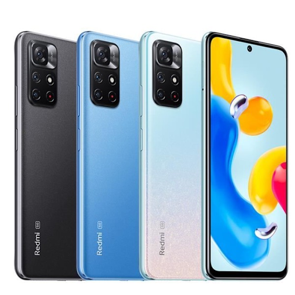 Xiaomi Redmi Note 11S 5G älypuhelin 6GB 128GB musta näyttö 6,6" FHD+ DotDisplay MediaTek Dimensity 810 50MP kamera 5000mAh akku