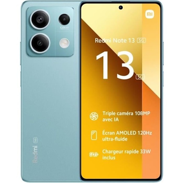 Redmi Note 13 5G Blue 8 GB + 256 GB Blå