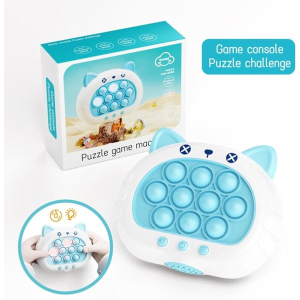 Snabb Tryckspel Fidget Leksaker Popspel Handhållen Bubbelspel Ljusupplyst Pop Leksak
